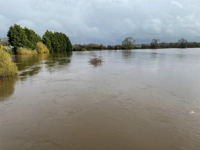 Flooded fields in Co Down
