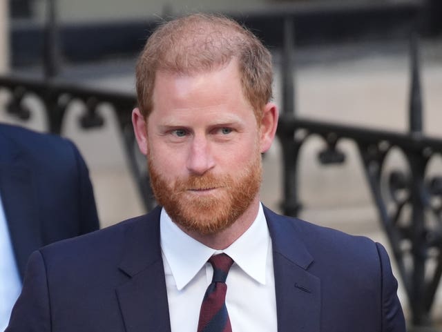 The duke leaving the Royal Courts of Justice during the appeal over his security arrangements (Jonathan Brady/PA)