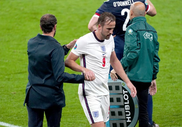 Kane has been substituted in both Group D games so far