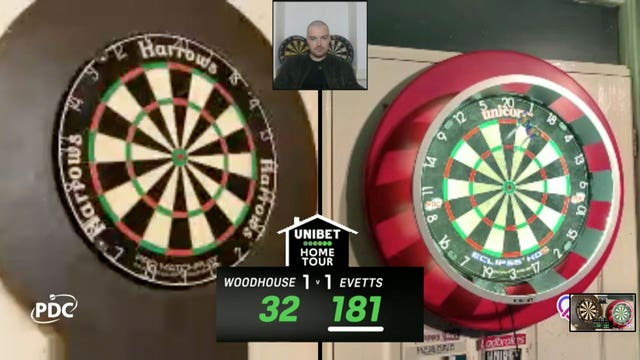 Luke Woodhouse hit a nine-darter during the Home Tour