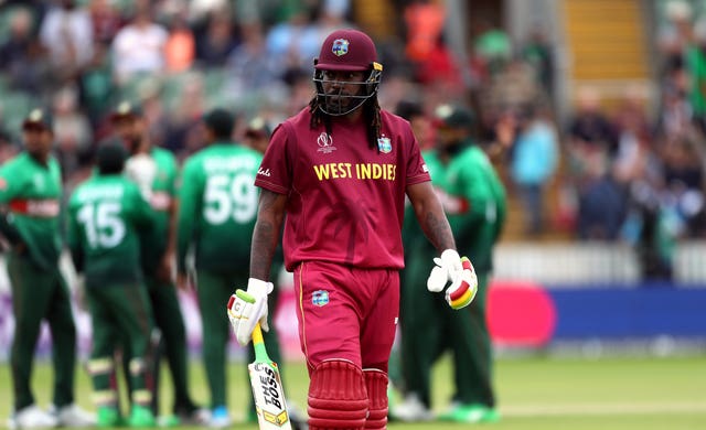 Chris Gayle went for a 13-ball duck at his former ground