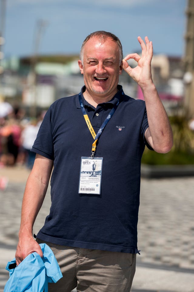 Golf fan John McFeely