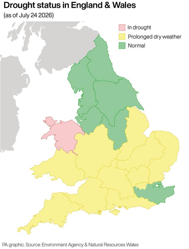 Drought status in England & Wales