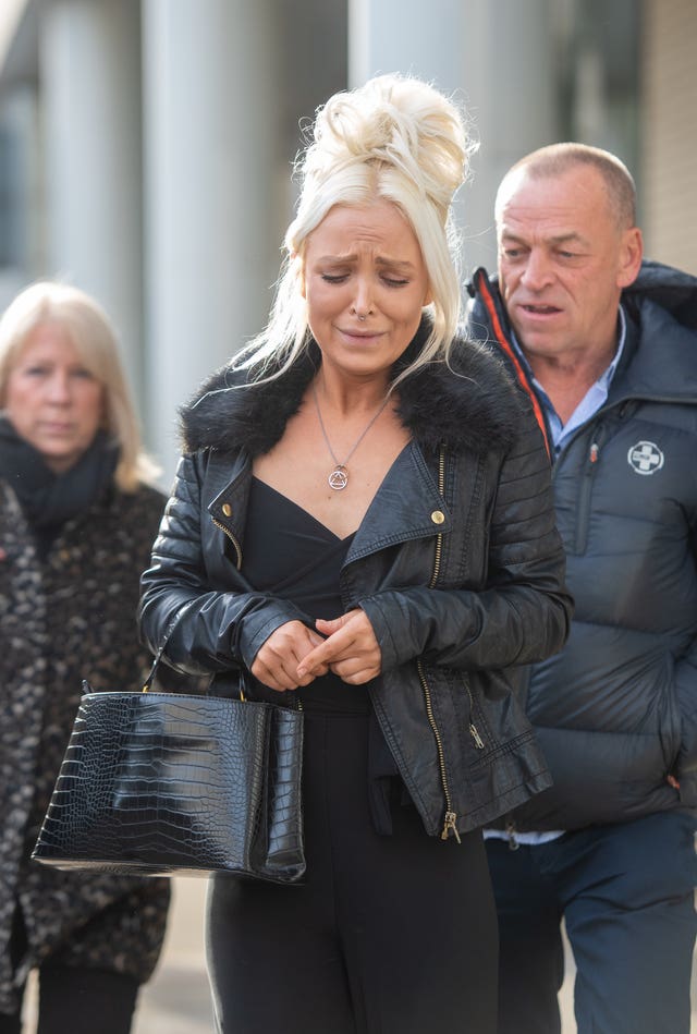 Chloe Haines admitted the charges at an earlier hearing (Joe Giddens/PA)