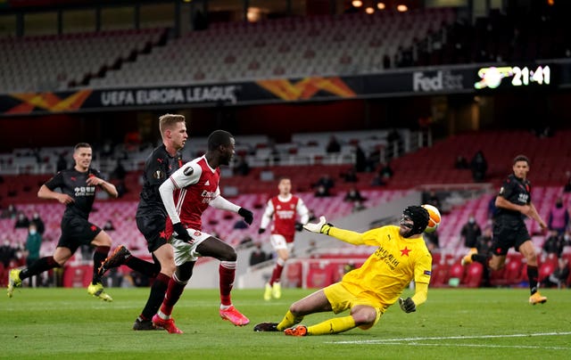 Nicolas Pepe put Arsenal ahead but the Gunners could not hold on