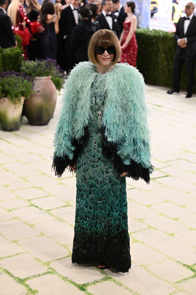 Anna Wintour at The Met Gala in 2026 in New York