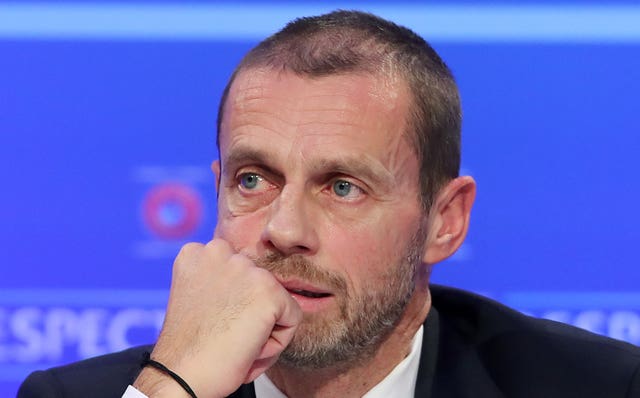 Aleksander Ceferin said UEFA had to take the lead