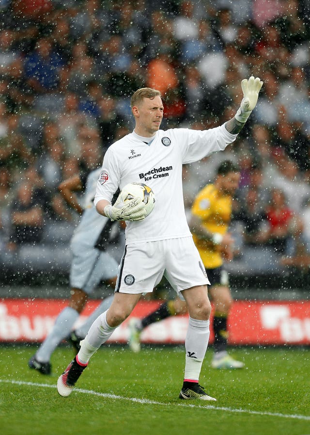 Wycombe goalkeeper Ryan Allsop 