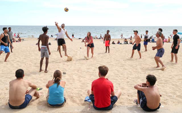 Volleyball on the beach 