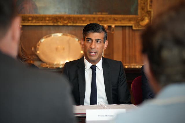 Prime Minister Rishi Sunak chairs a meeting with vice chancellors from some of the country’s leading universities and representatives from the Union of Jewish Students in Downing Street, London, to discuss efforts to tackle antisemitism on campus and protect Jewish students