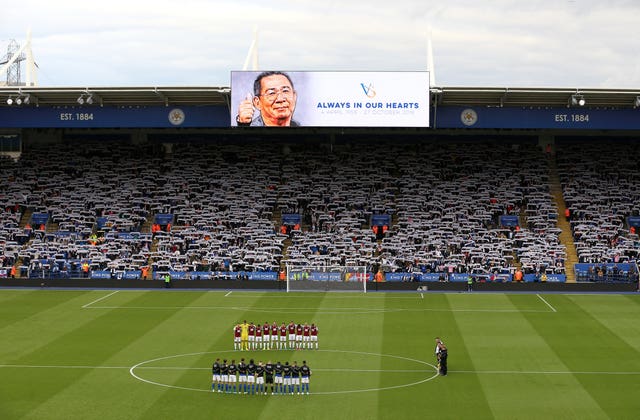 Leicester and Burnley observe a minute's silence