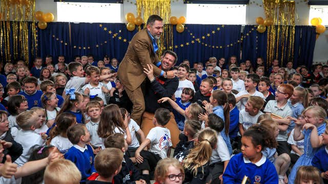 David Walliams visits Flakefleet Primary