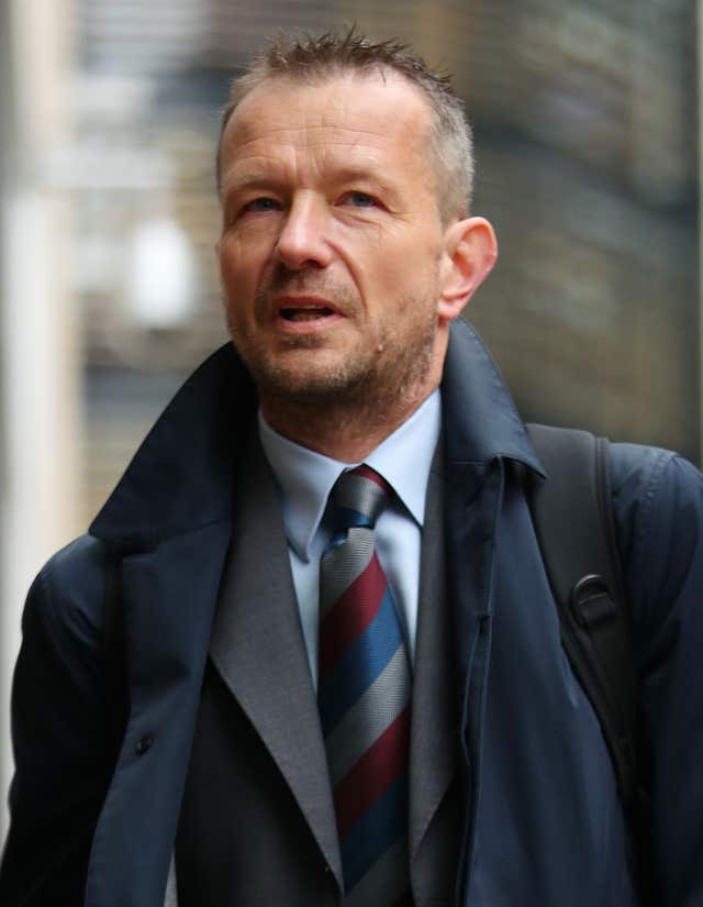 BBC head of newsgathering Jonathan Munro arrives at the Rolls Building in London (Yui Mok/PA)