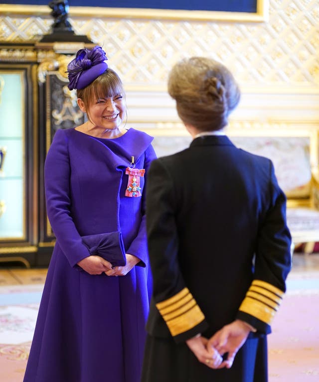 Lorraine Kelly becomes a CBE