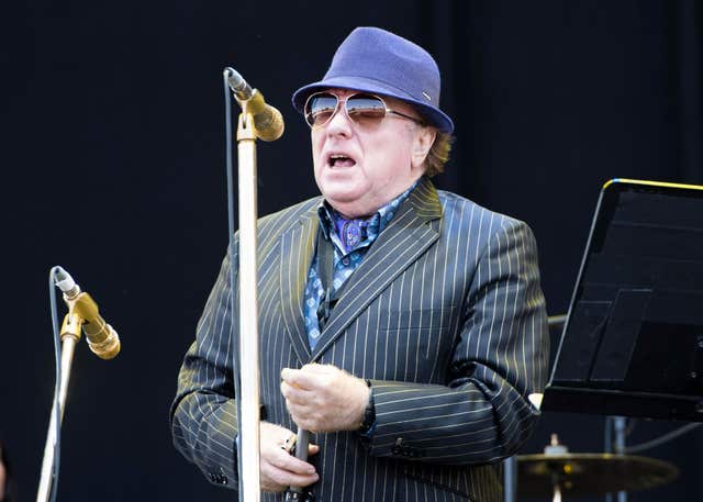 Van Morrison on stage