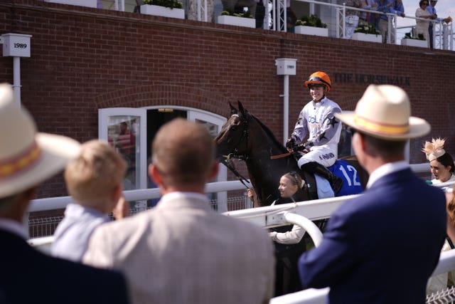 Saffie Osborne on Twilight Calls after victory at Goodwood