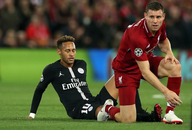 Neymar, pictured at Anfield during last week's Champions League defeat to Liverpool, cost the French club £198million