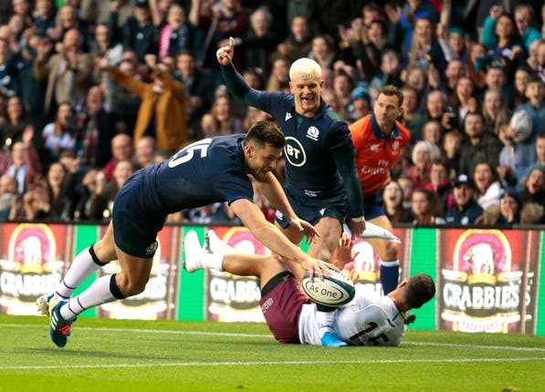 Blair Kinghorn was among Scotland's try scorers against Georgia