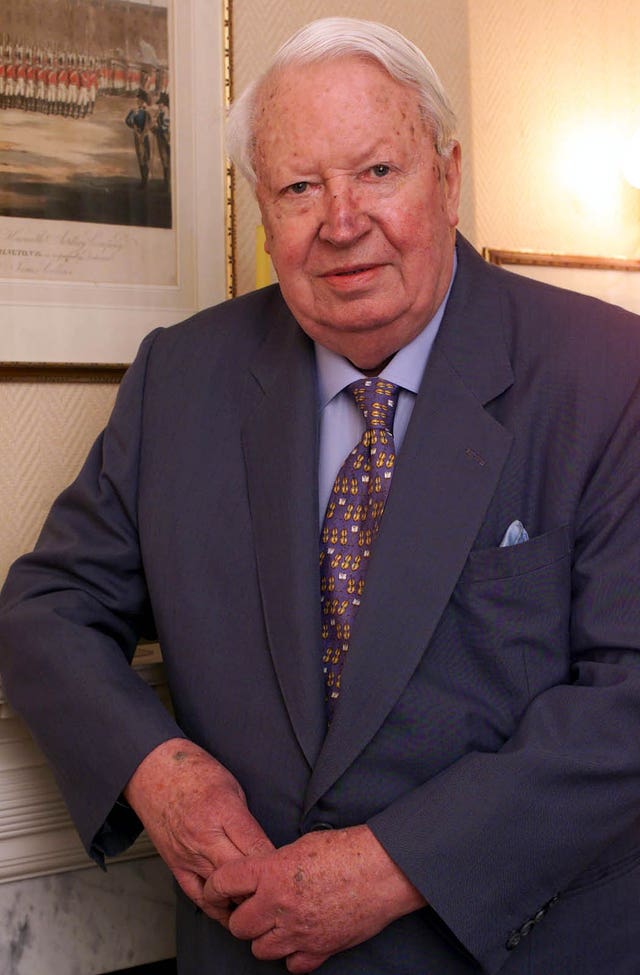 Sir Edward Heath (Toby Melville/PA)