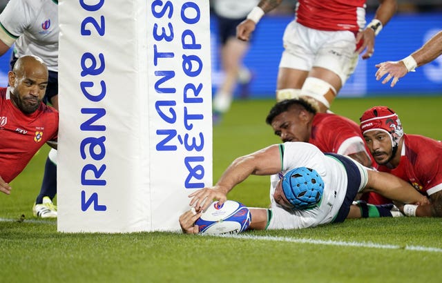Ireland ran in eight tries in Nantes