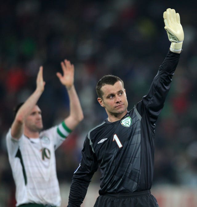 Shay Given and Robbie Keane