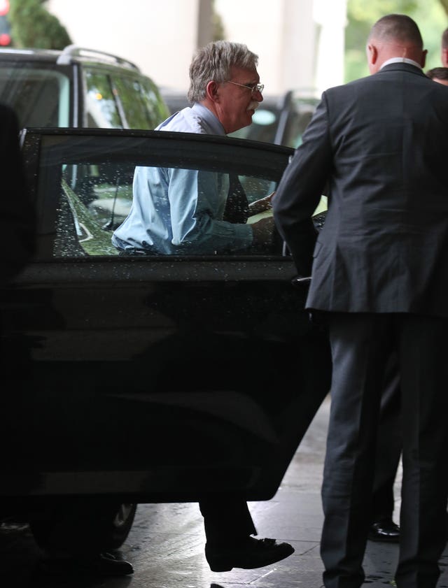 National Security Advisor John Bolton in London