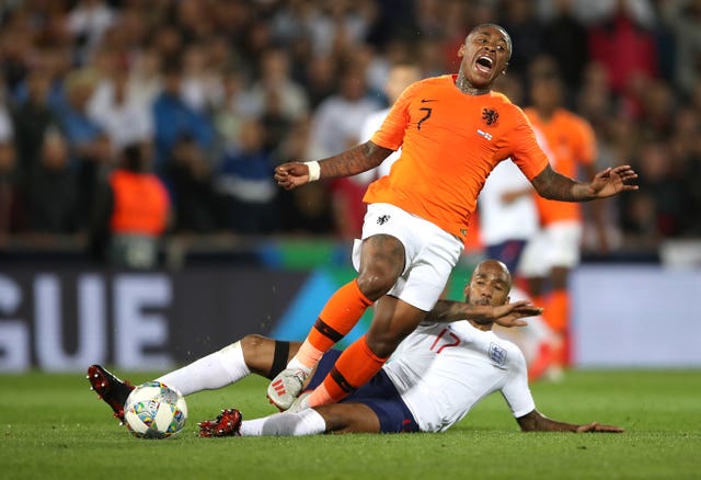 abian Delph, right, started in England's Nations League finals clashes with Holland and Switzerland