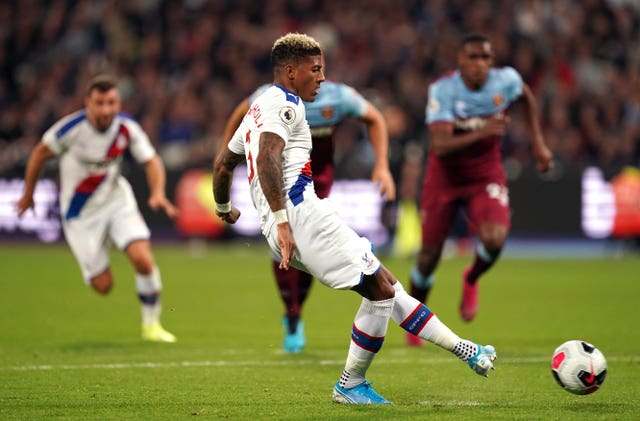 Patrick Van Aanholt's penalty got Crystal Palace back into the game against West Ham