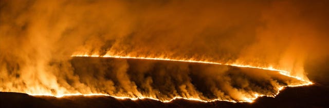 The fire on Marsden Moor