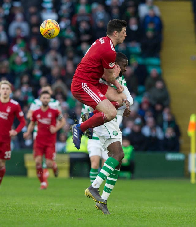 Scott McKenna helped Aberdeen keep a clean sheet at Celtic Park