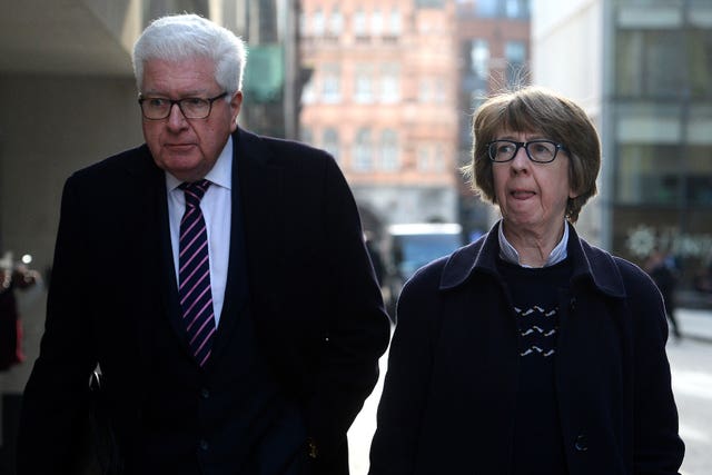 Nigel Waterson and Barbara Judge