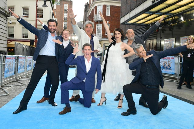 The cast of Swimming With Men