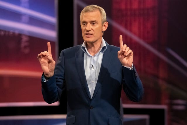Host Jeremy Vine (David Mirzoeff/PA)
