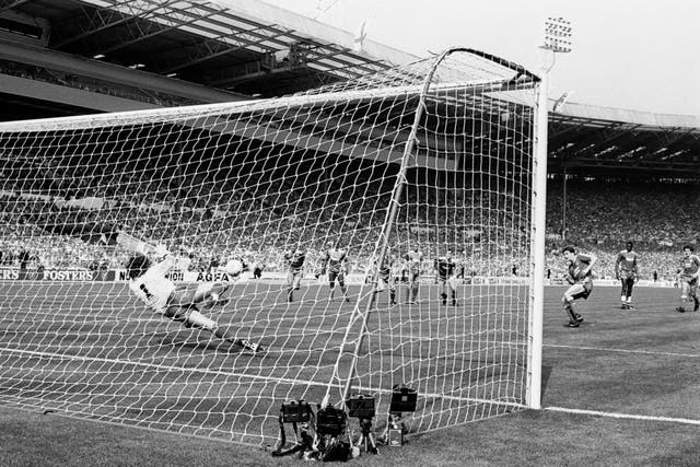 Wimbledon goalkeeper Dave Beasant made history with his penalty save