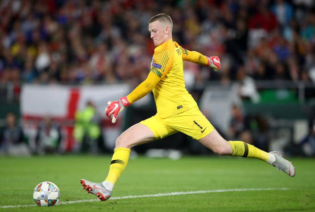 Jordan Pickford had an eventful evening 