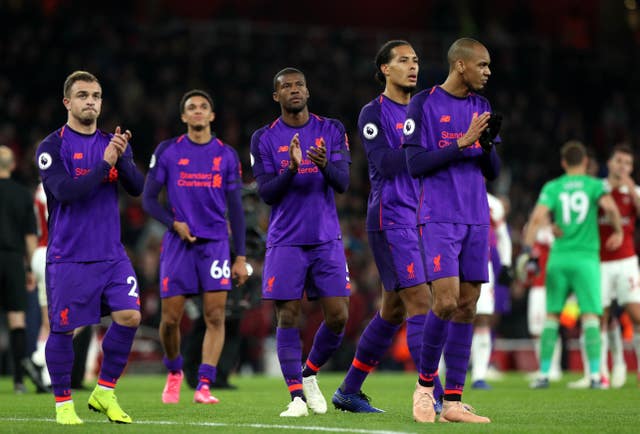 Liverpool have made their finest ever start to a Premier League season (Jonathan Brady/PA)