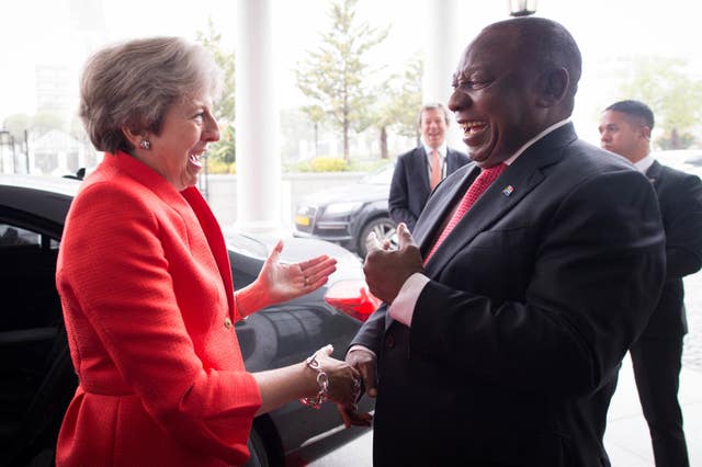 Theresa May trip to Africa
