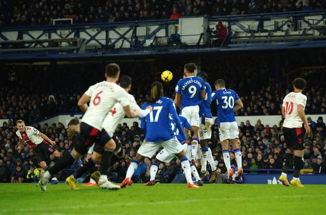 James Ward-Prowse curls home the winning goal
