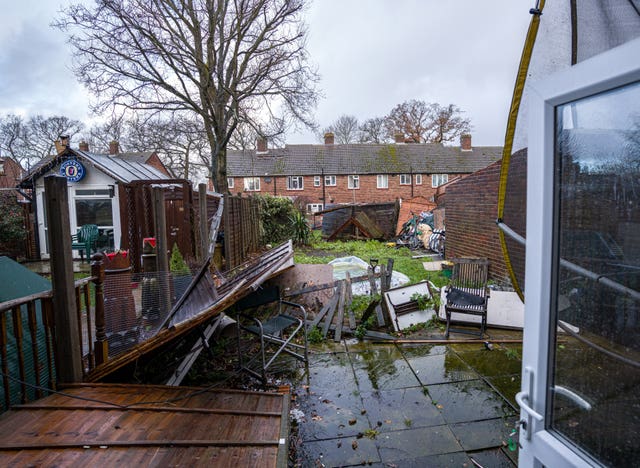 Tornado damage