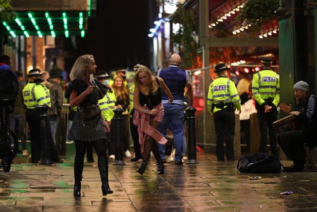 Police on patrol in Liverpool city centre