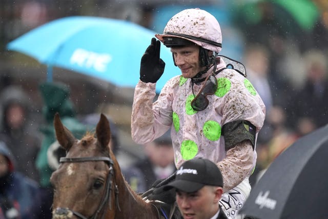 Paul Townend takes the applause aboard Vauban