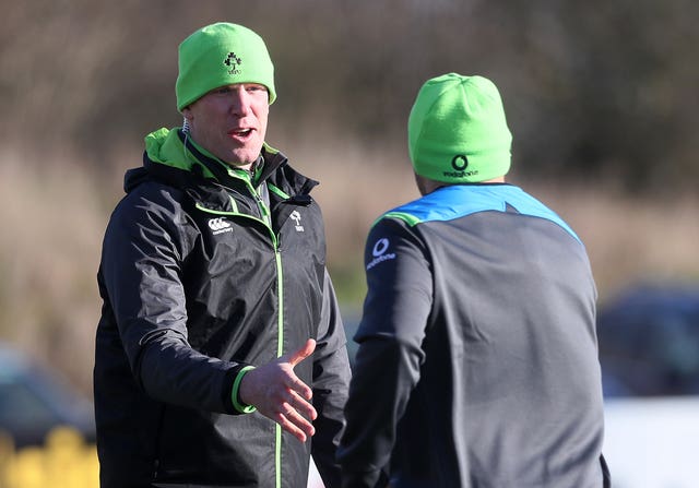 Former Ireland captain Paul O'Connell, left, joined his country's coaching staff last month
