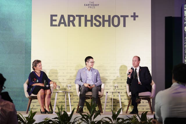 The Prince of Wales attends Earthshot+ at Park Royal Pickering, Singapore.