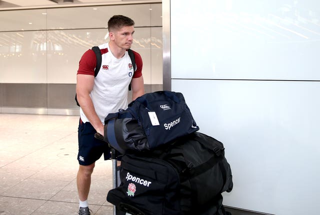 A glum-looking England captain Owen Farrell