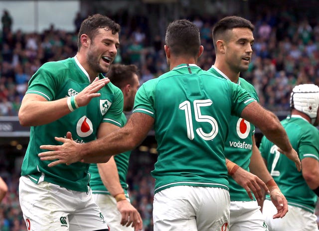 Robbie Henshaw, left, is battling a hamstring problem