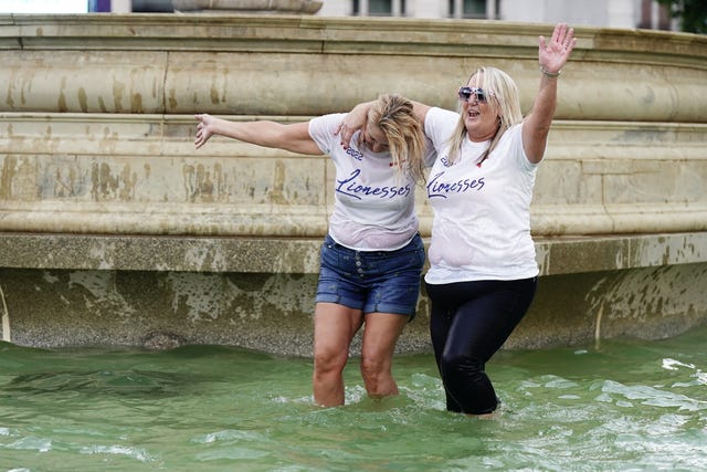Fans watch England v Germany – UEFA Women’s Euro 2022 – Final