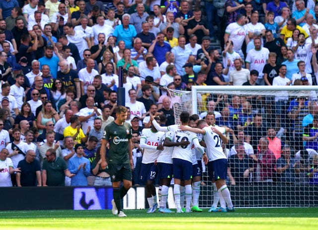 Tottenham celebrate