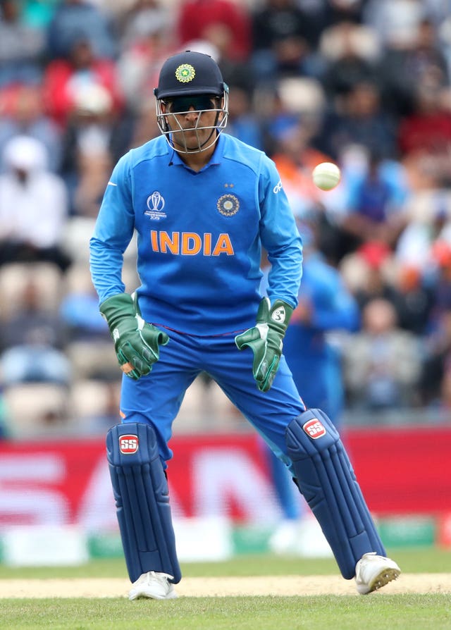 Mahendra Singh Dhoni wore the gloves against South Africa during India's opening match.