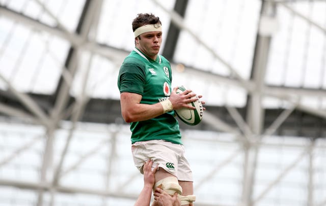 James Ryan, pictured, has been selected as Ireland captain in the absence of Johnny Sexton