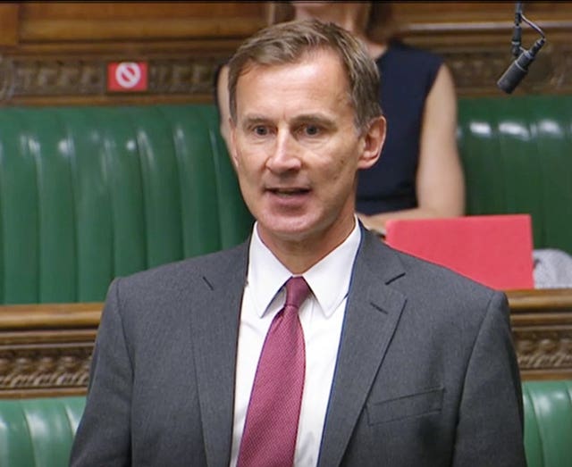 Committee chairman Jeremy Hunt